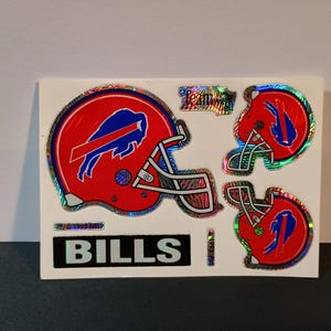 Vintage NFL Sticker Buffalo Bills Prism Stickers VTG90s