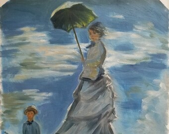 OIL PAINTING Lady with Parasol Study 12x16 Linda Pearce Fine Art Painting