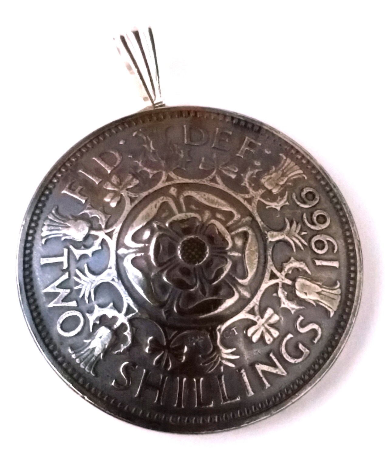 England Tudor Rose Coin JewelryBritish Silver Color Coin Etsy