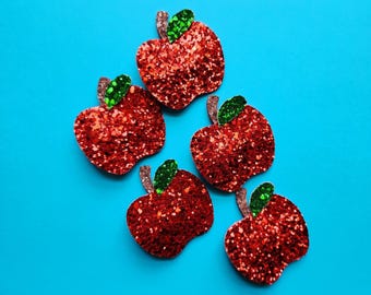 Back to School Apple Hair Clip | School Bow | Kindergarten Bow | School Hair Bow | Apple Hair Clip