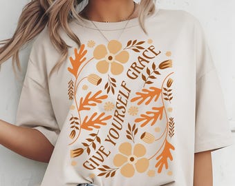 Mental Health Comfort Colors Shirt, Positive Affirmations, Therapist Counselor