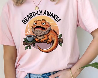 Comfort Colors Bearded Dragon T-Shirt, Funny Reptile Lover Tee