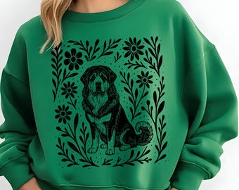 Tibetan Mastiff | Cottagecore  Unisex Sweatshirt | Dog Lover Gift