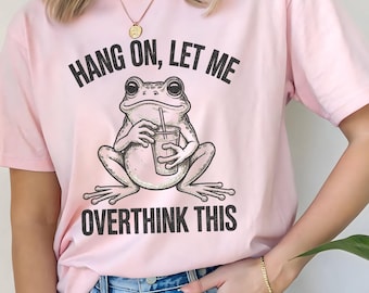 Funny Frog Overthinker Shirt, Comfort Colors Tee