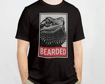 Comfort Colors Bearded Dragon Lizard T-Shirt, Funny Reptile Tee