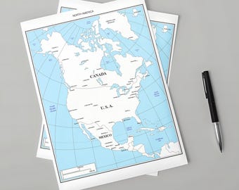 World and Regional Maps |  Educational Maps |World Political Boundaries Map | Digital Download world map, africa, europ, america, asia map