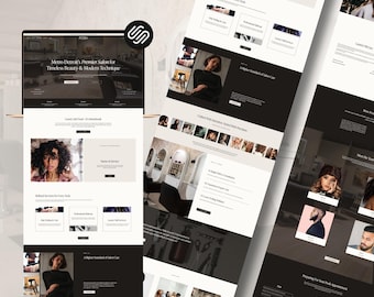 Luxury Squarespace 7.1 Website Template | Hairstylists, Estheticians, Self-Care brands | Minimalist, Elegant, User-Friendly, Easy-to-Update