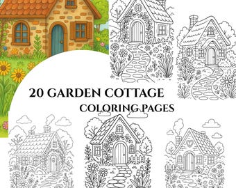 Kleurplaten tuinhuisje – 20 afdrukbare ontwerpen (pdf-bestand)