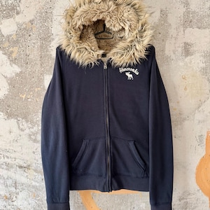 Faux Fur Zip Hoodie Hollister - Etsy