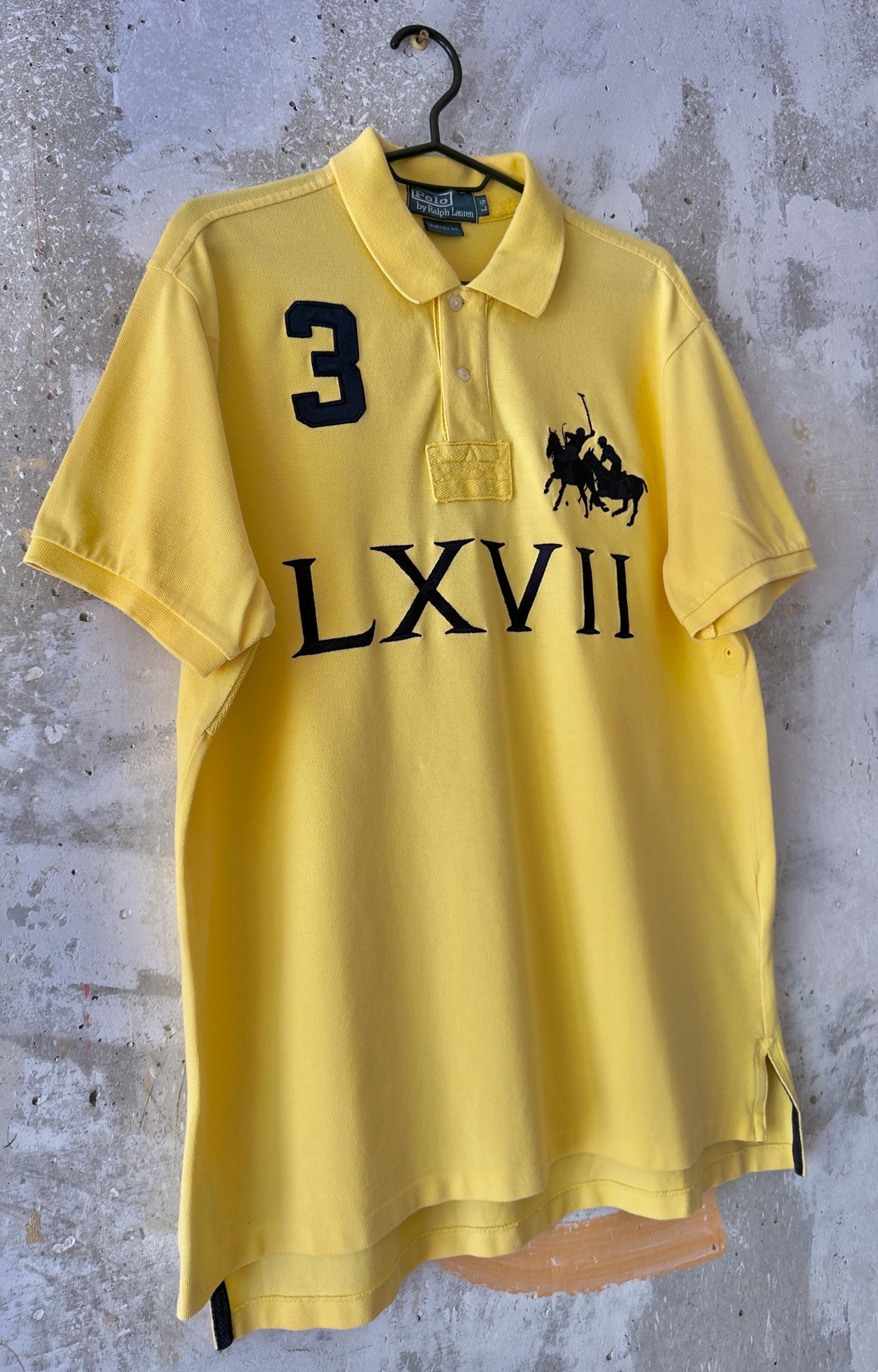 90S Vintage Polo Ralph Lauren Big Logo Pony LXVII #3 Crazy Color