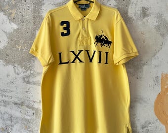 90S Vintage Polo Ralph Lauren Big Logo Pony LXVII #3 Crazy Color