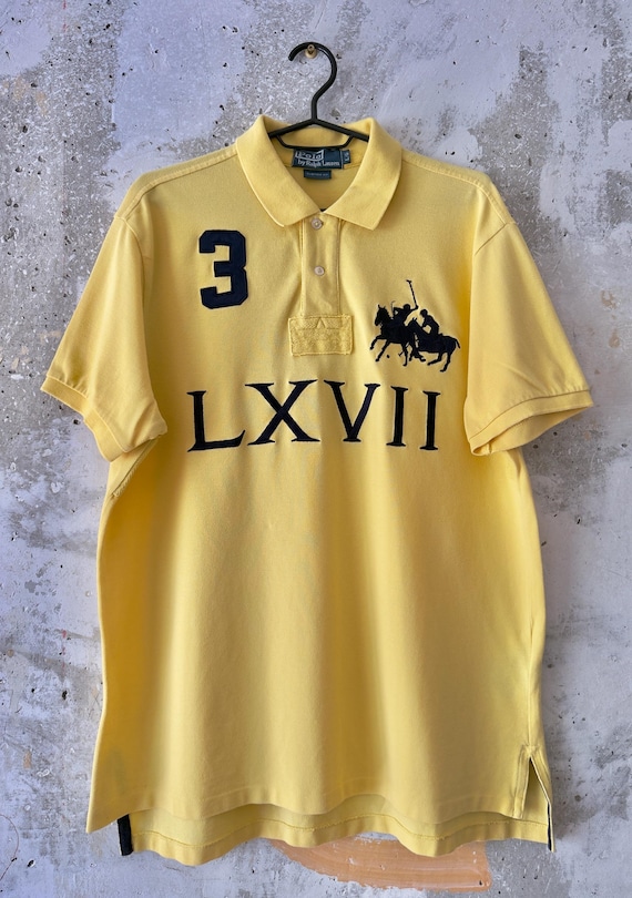 90S Vintage Polo Ralph Lauren Big Logo Pony LXVII #3 Crazy Color