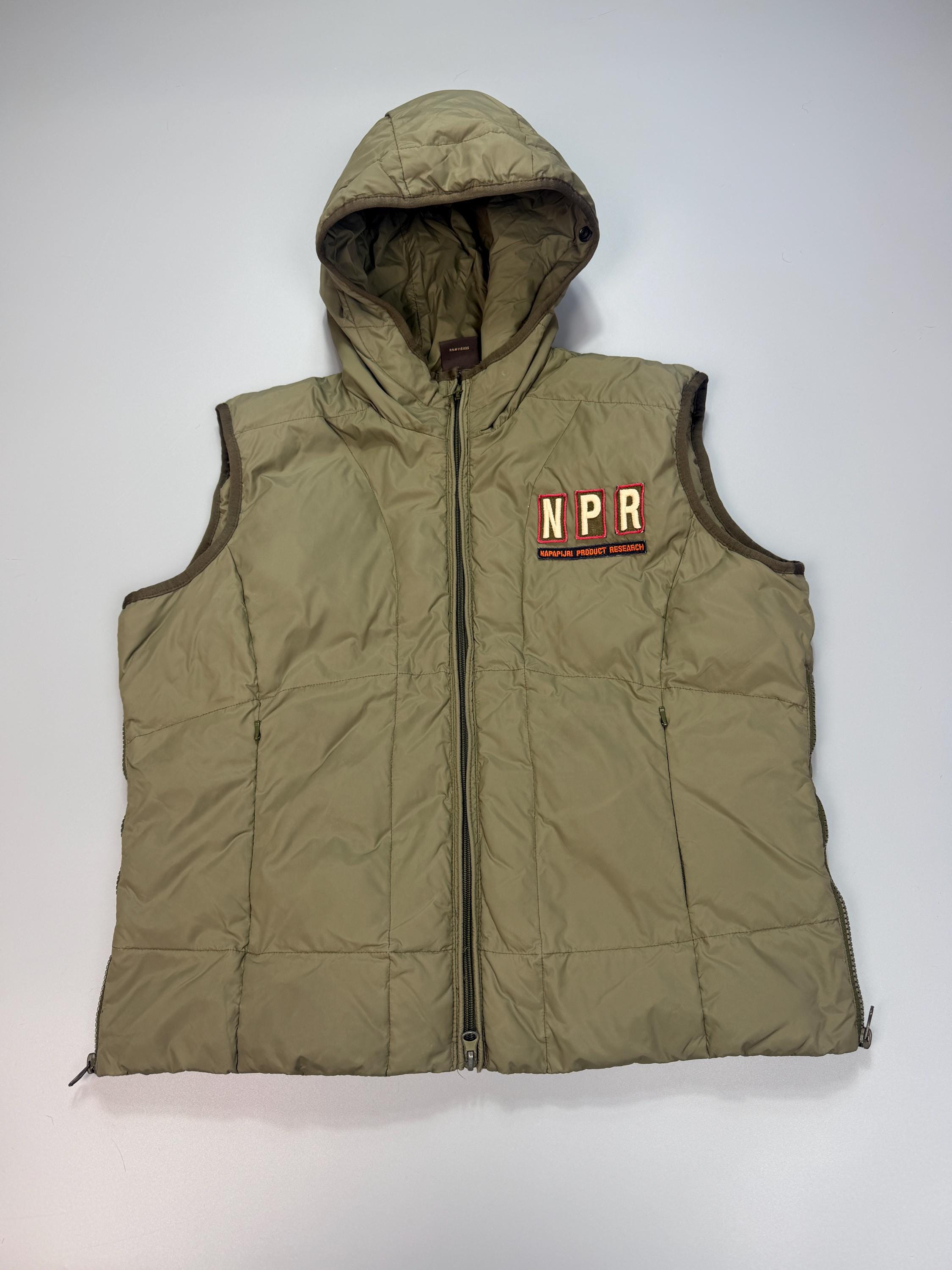 Napapijri, vintage napapijri puffer down vest size s khaki