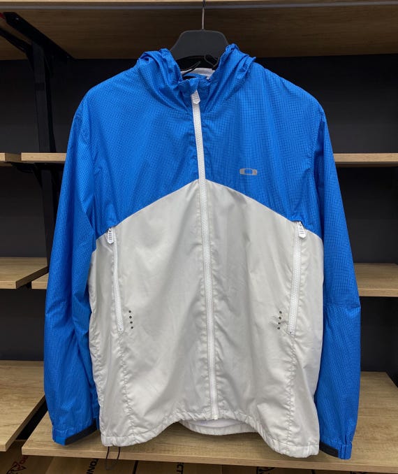 Vintage Rare  Oakley Blue White Light Jacket Gorpcore Style Size XL