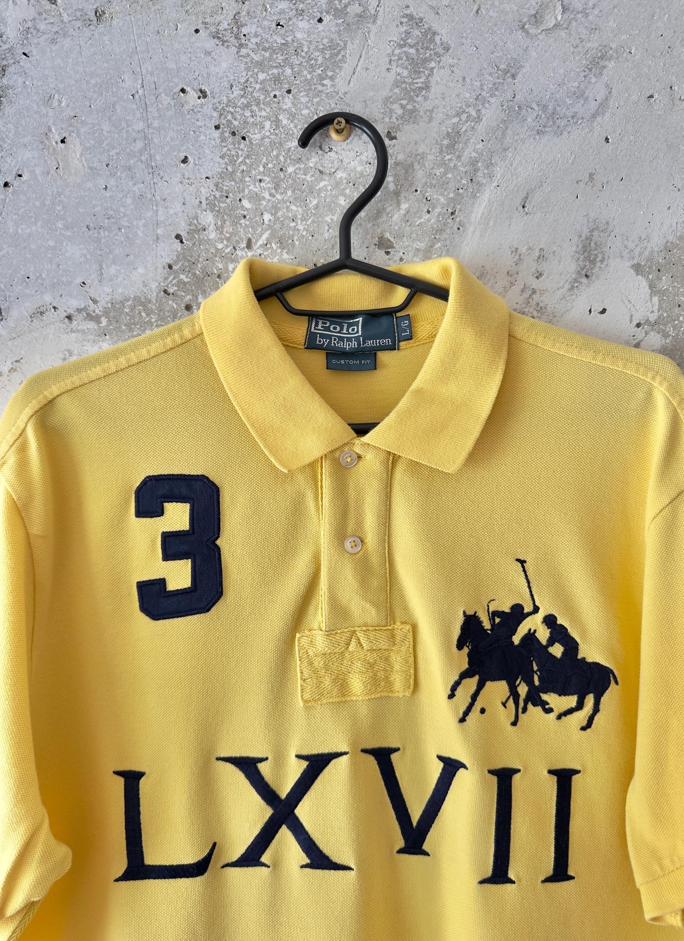 90S Vintage Polo Ralph Lauren Big Logo Pony LXVII #3 Crazy Color