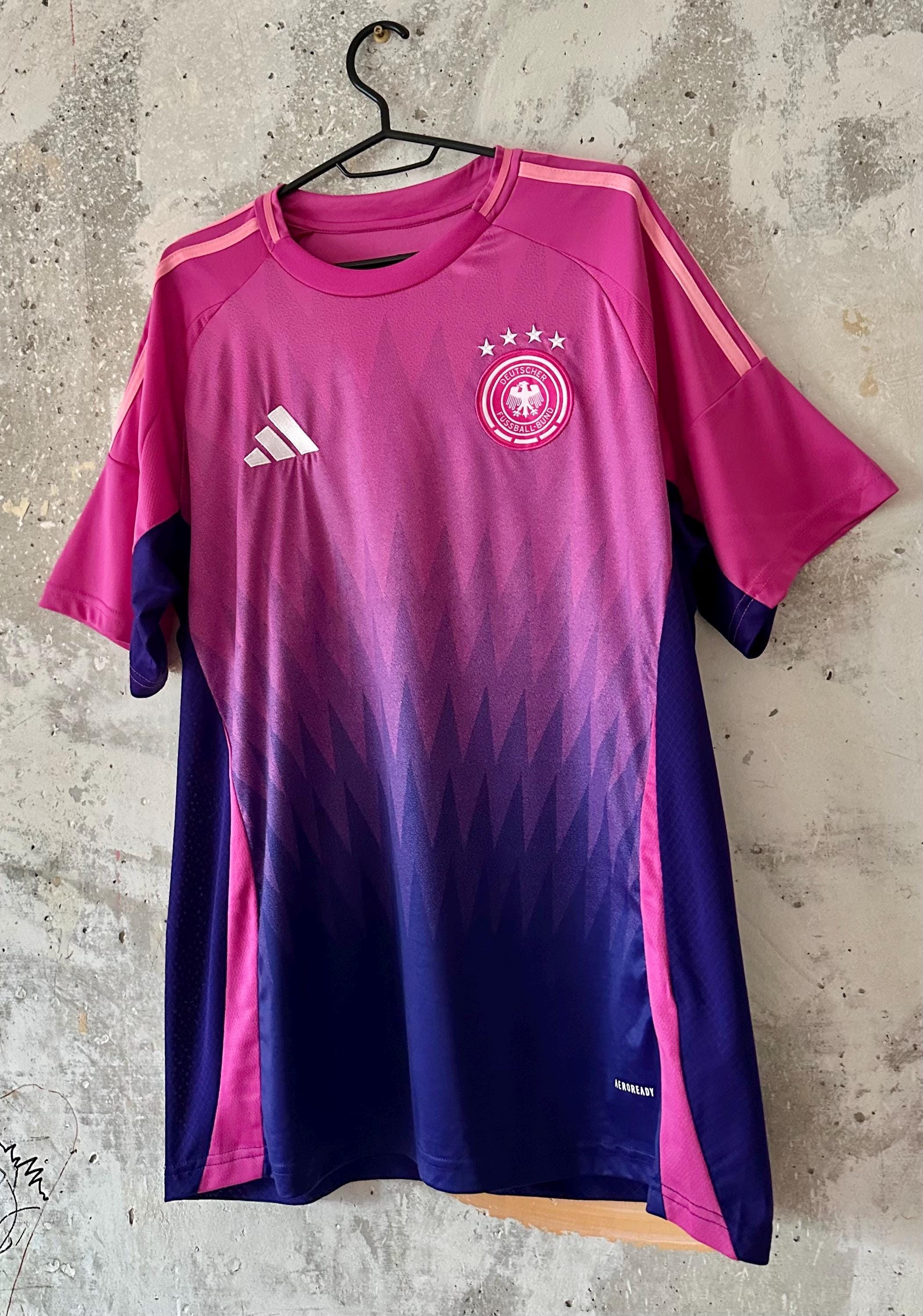 Adidas Germany Away Authentic Pink Soccer Jersey 2024 Football T