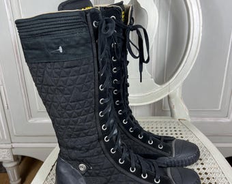Y2K Missy Elliot X Adidas Superstar Knee High Lace up Boots / UK 7