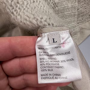 Vintage Acne Studios kindervest van mohair en zijde, Y2K, maat L afbeelding 9