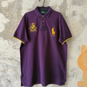 ✓90s Ralph Lauren パッチワーク ポロシャツ XL チーフキーフ Buy