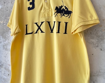 90S Vintage Polo Ralph Lauren Big Logo Pony LXVII #3 Crazy Color