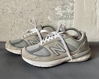 NB New Balance 990 V5 Classic Gray Shoes Made In USA Size 38 US 7 24.5 cm Streetwear Style