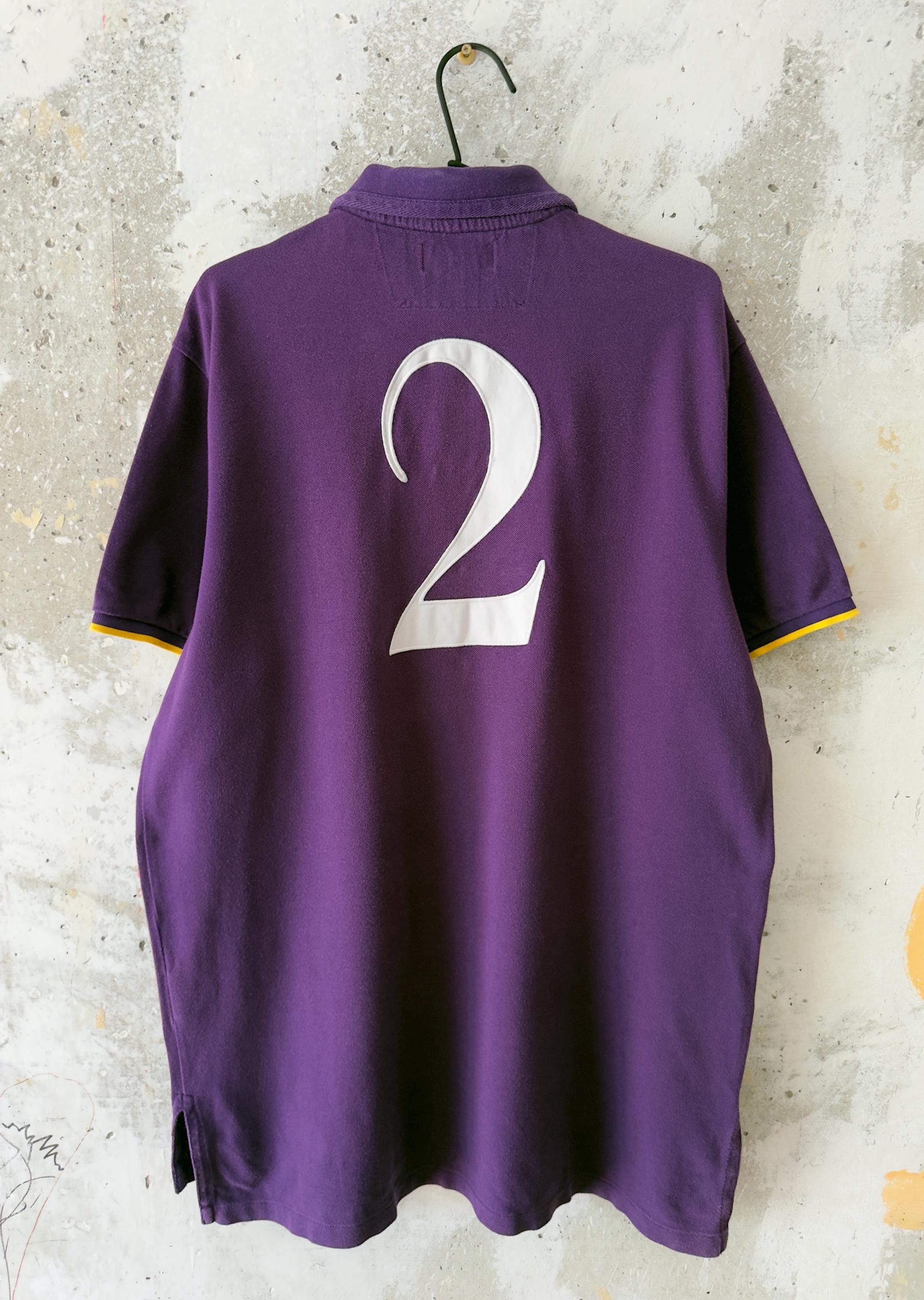 90S Vintage Polo Ralph Lauren Big Pony Logo #2 Purple Violet