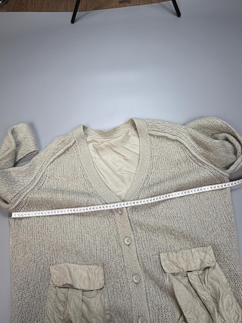 Vintage Acne Studios kindervest van mohair en zijde, Y2K, maat L afbeelding 11