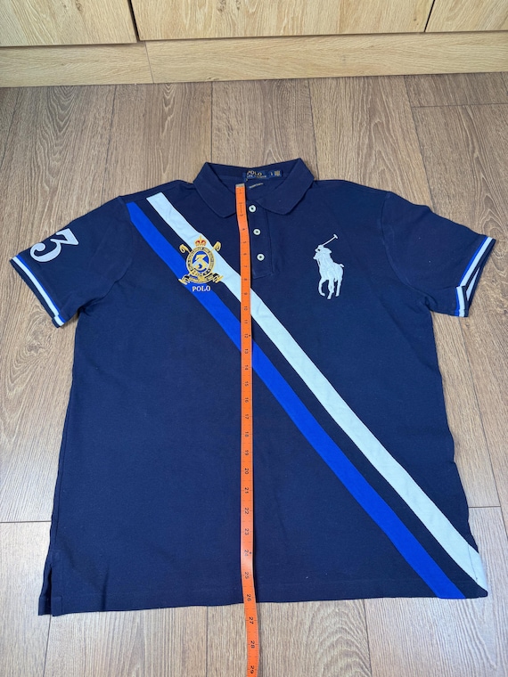 90S Vintage Polo Ralph Lauren Summer Classic Striped Big Logo Pony