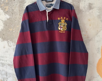 Vintage Polo Ralph Lauren Rugby Shirt Country Club Color Block