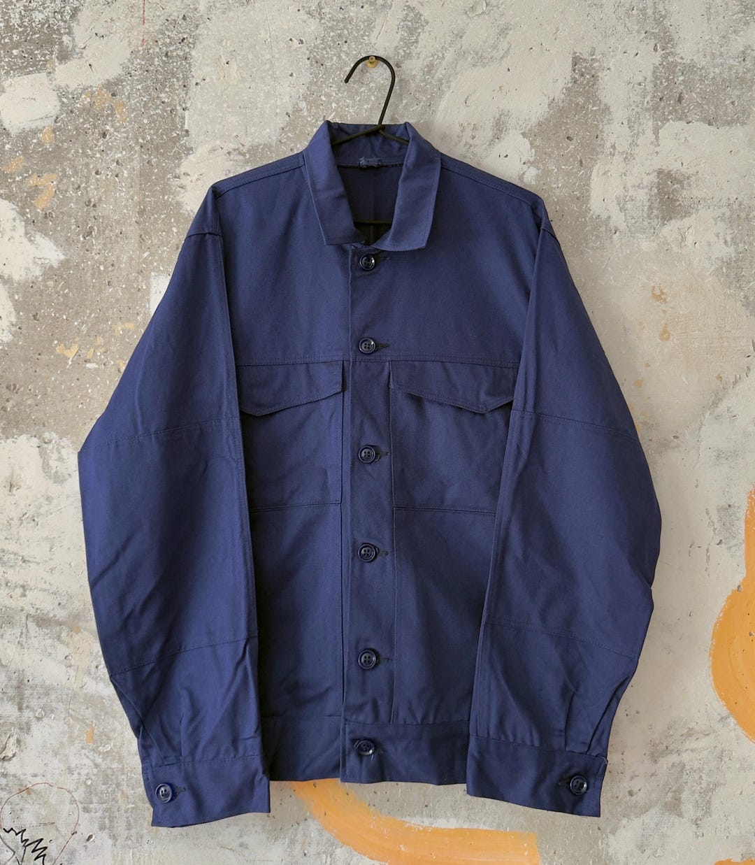 Le Laboureur Crazy Vintage French Workwear Utility Chore Blue Jacket ...