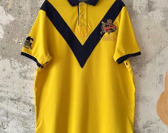 90s polo by ralph lauren ラガーシャツ　swag y2k 90s Polo Ralph Lauren 長袖 ラガーシャツ M レッド ポロラルフ