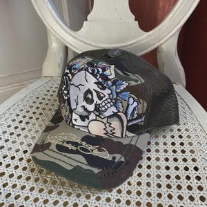 帽子 ed hardy grunge mesh cap y2k camouflage Vintage Ed Hardy Hat - Etsy