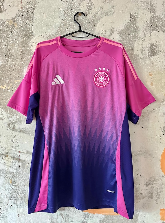 Adidas Germany Away Authentic Pink Soccer Jersey 2024 Football T