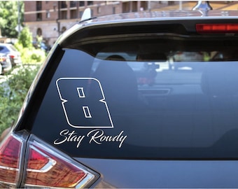 Stay Rowdy Kyle Busch Car Decal, Car Sticker, KFB
