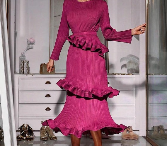 Original Quality Summer/Autumn Pleated Dress Original Quality Summer/Autumn Pleated Dress