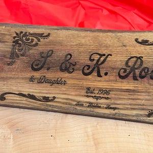 Custom Barnwood Plaque