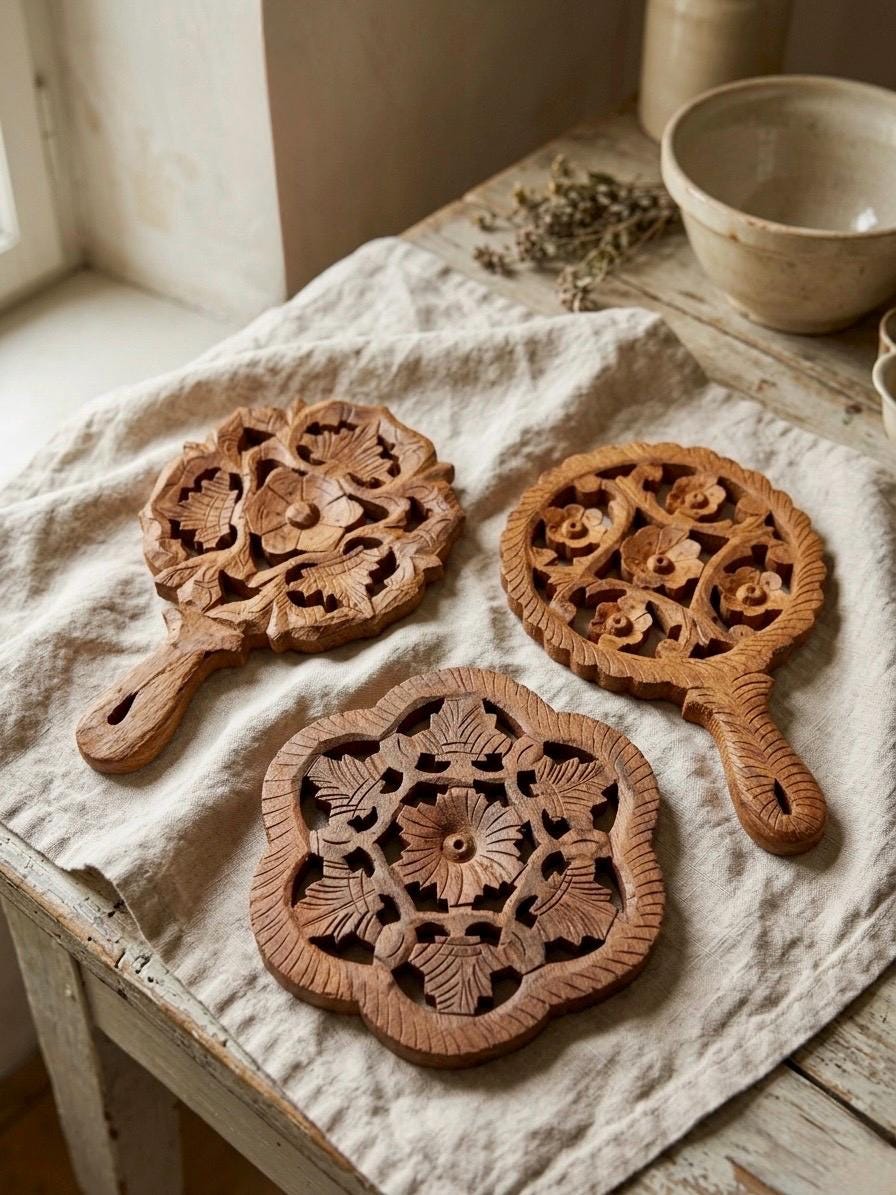 (世界に一つしかありません！)ひまわり彫刻 鍋敷き 手彫りの鍋敷き - Etsy 日本