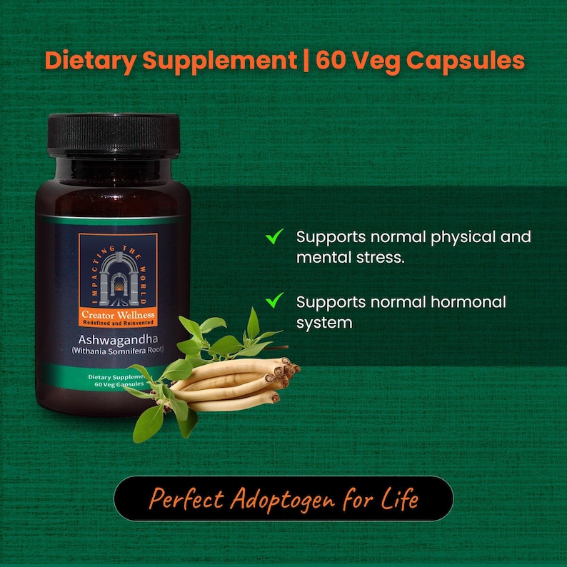 Ashwagandha - Withania Somnifera Root | 225mg Root Extract | 60 Capsules image 4