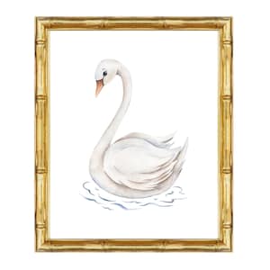 Swan Nursery Art Print