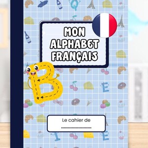 PDF Alphabet Enfant à Tracer et Colorier  A4 – Activité Écriture Ludique – Fichier Éducatif Téléchargeable – Personnalisé avec Prénom