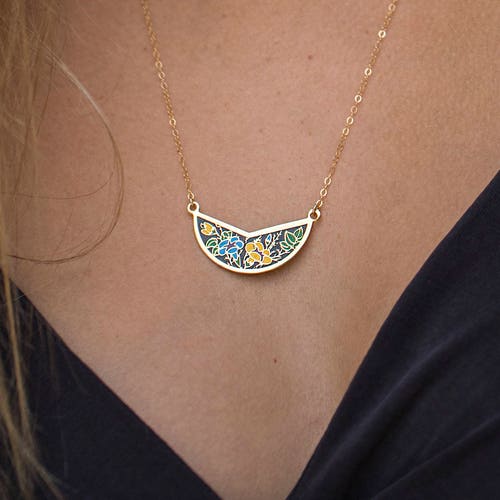 Boho Bib Necklace Set main image 1