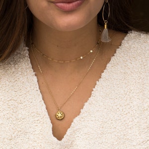 Tiny Locket, Personalized Locket, Initial Locket Dainty Gold Necklace, Personalized Locket Layering Jewelry, Tiny Locket, Birthday Gift image 4