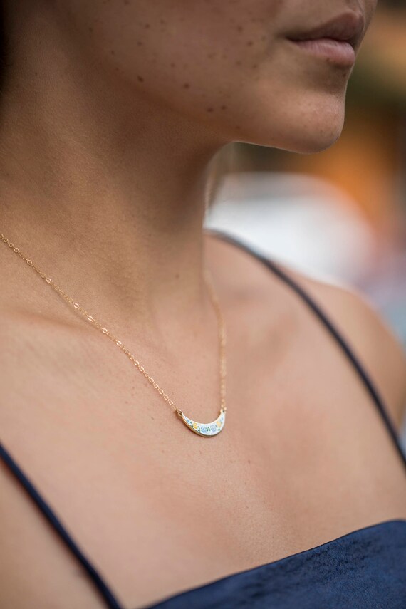 Vintage Modern Boho Bib Necklace Set, Short Neckl… - image 5