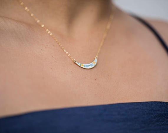 Vintage Modern Boho Bib Necklace Set, Short Neckl… - image 7