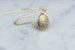 Gift Idea for Women Simple Small Necklace with White Ornate Locket, Necklace for Women, Small Locket, Delicate Locket Gold Chain, Simple 