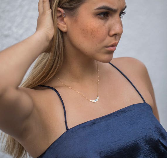 Vintage Modern Boho Bib Necklace Set, Short Neckl… - image 3