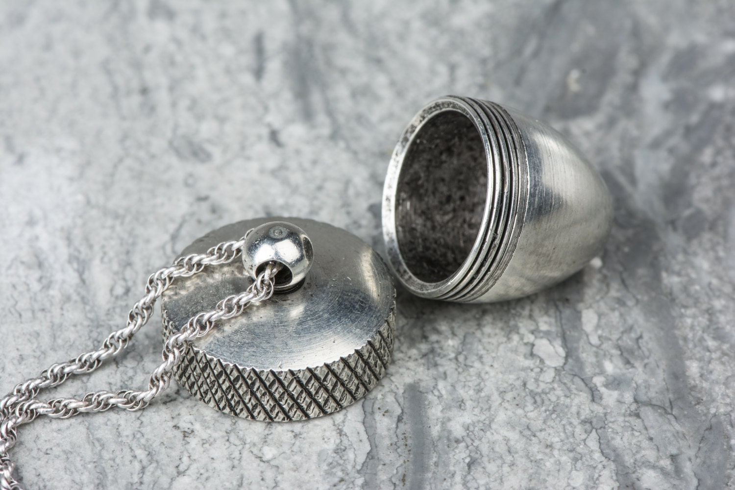 Acorn Necklace Locket for Ashes Silver Acorn Locket Pendant Etsy