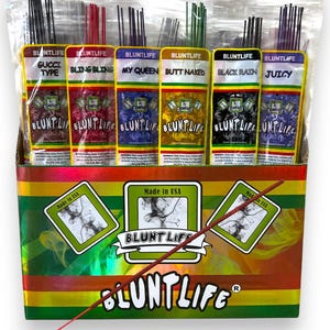 Hand Dipped Concentrated 11” Incense sticks- Verity pack of 12(Randomly Selected) best quality 9-10 sticks per pack.