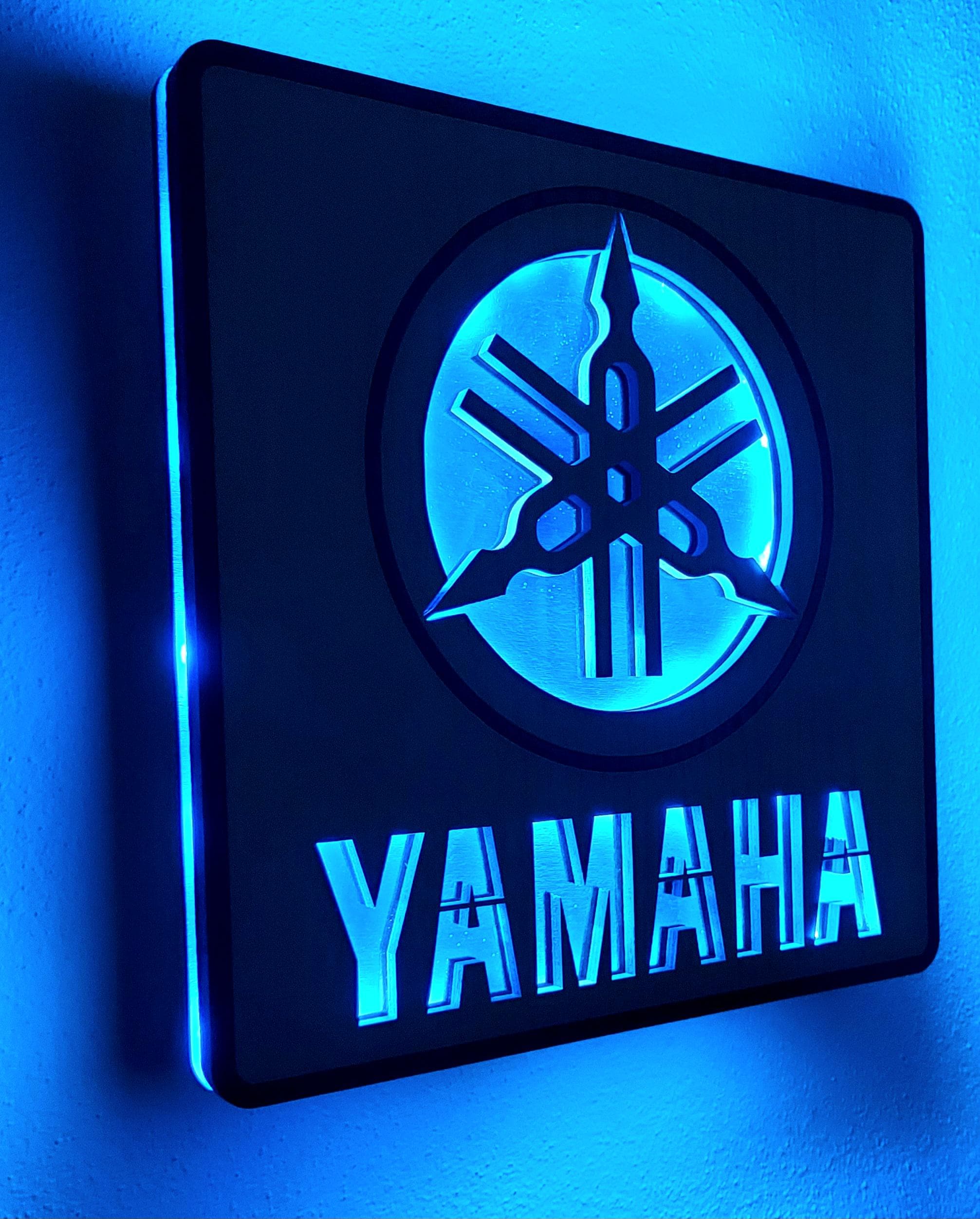 ヤマハ　YAMAHA 電飾　ライト　ロゴ　看板　激レア　入手困難 Yamaha Logo Led Light Wall Lamp - Etsy
