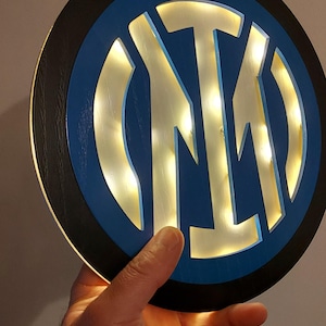 logo internazionale inter milano luce led